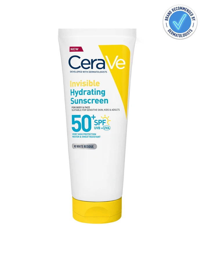 CERAVE INVISIBLE HYDRATING SUNSCREEN SPF 50+ (FOR BODY & FACE) - 177ML