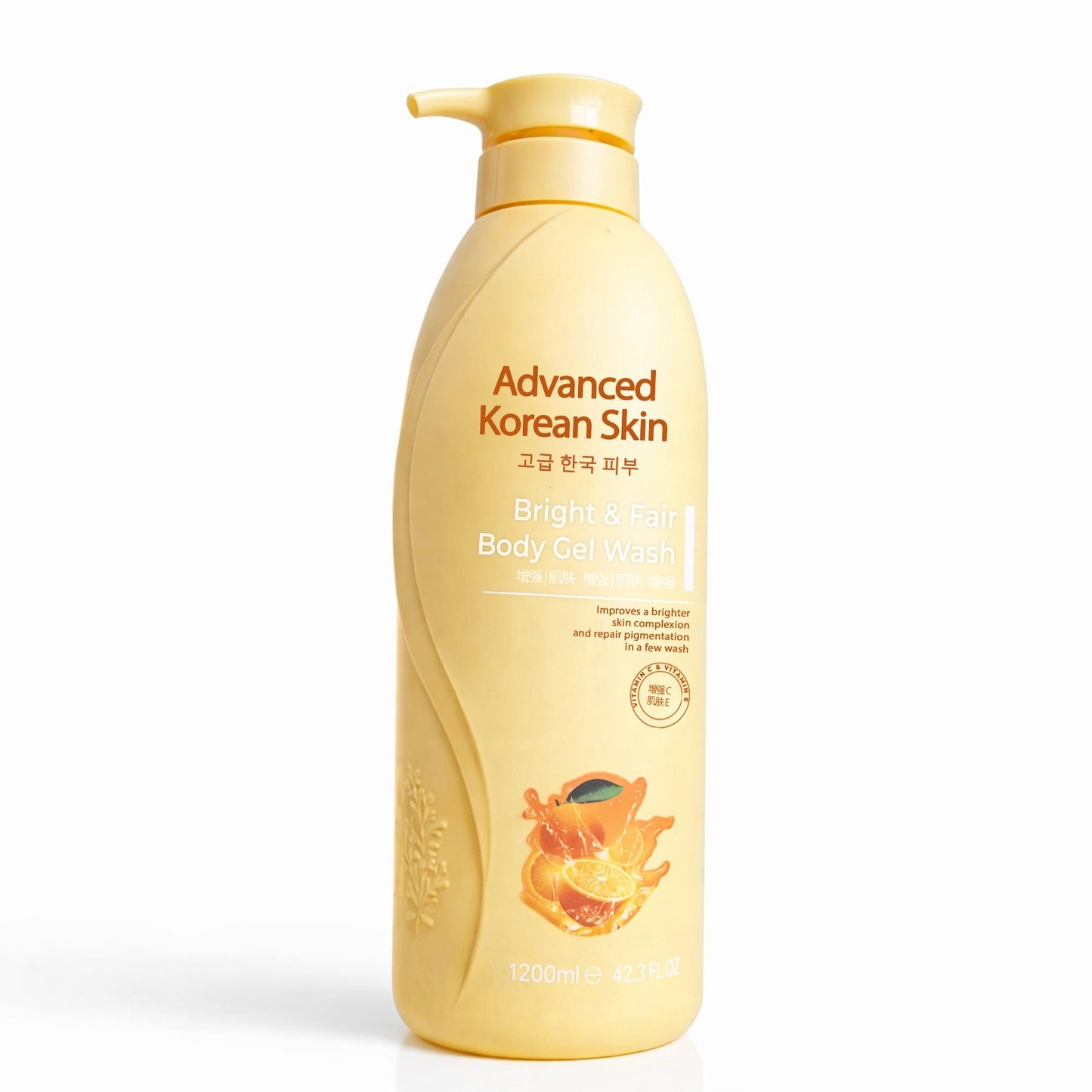 ADVANCED KOREAN SKIN BRIGHT AND CLEAR VIT C & VIT E BODY GEL WASH- 1200ML