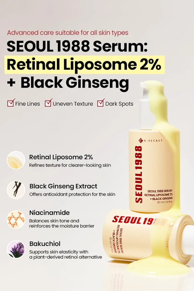 SEOUL 1988 SERUM: RETINAL LIPOSOME 2% + BLACK GINSENG