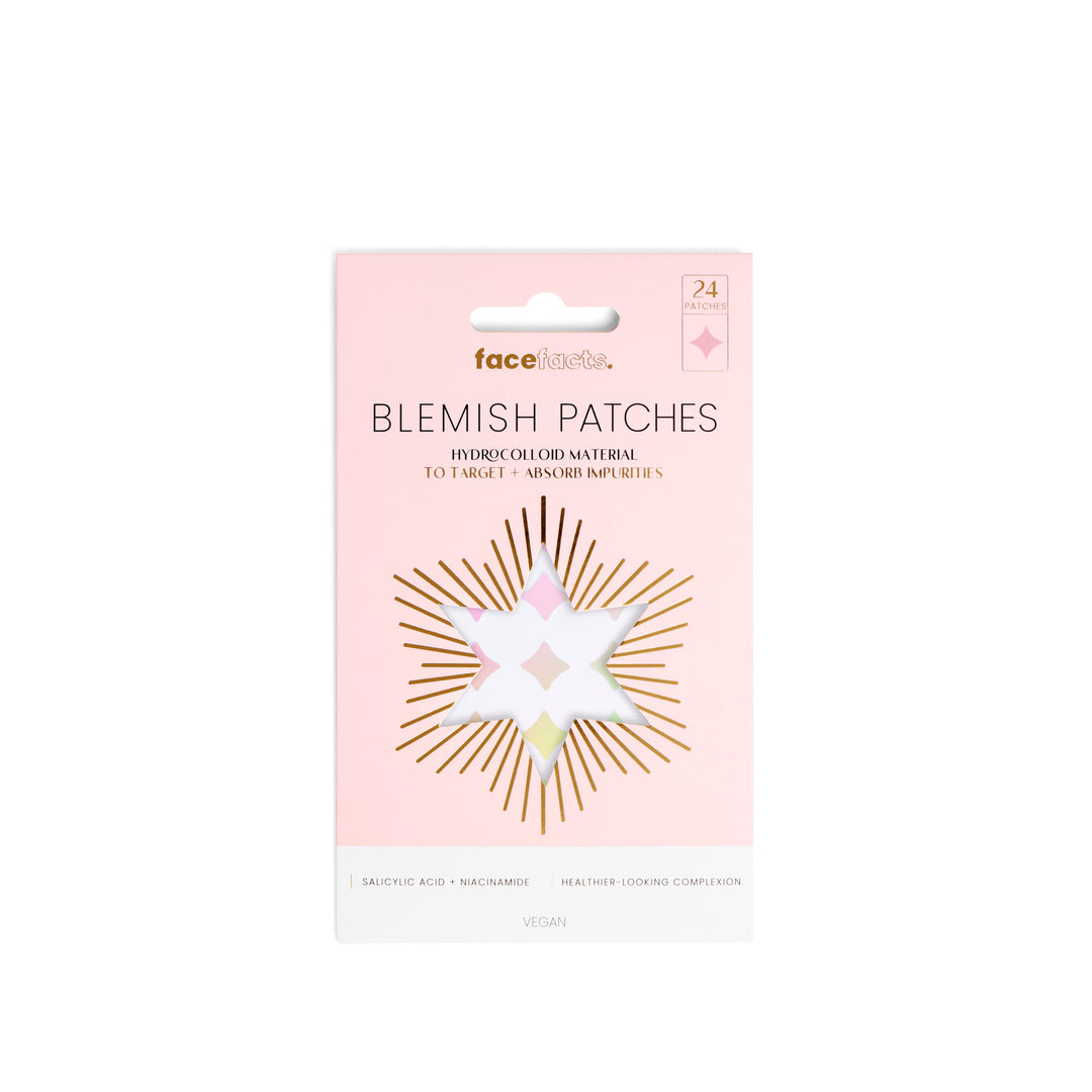 FACE FACTS HYDROCOLLOID BLEMISH PATCHES - HOLOGRAPHIC DIAMONDS (24 patches in 1)