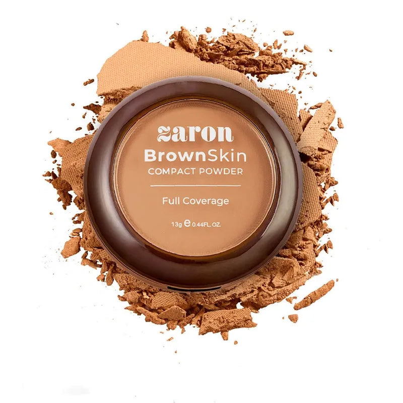 ZARON BROWN SKIN COMPACT POWDER - COCOA