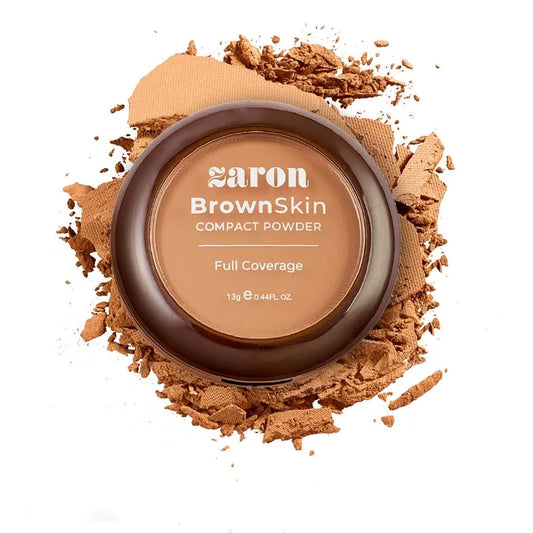 ZARON BROWN SKIN COMPACT POWDER - COCOA