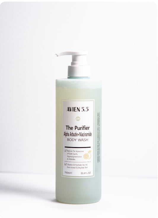 AVIEN 5.5 PURIFIER ALPHA ARBUTIN + NIACINAMIDE BODY WASH - 750ML