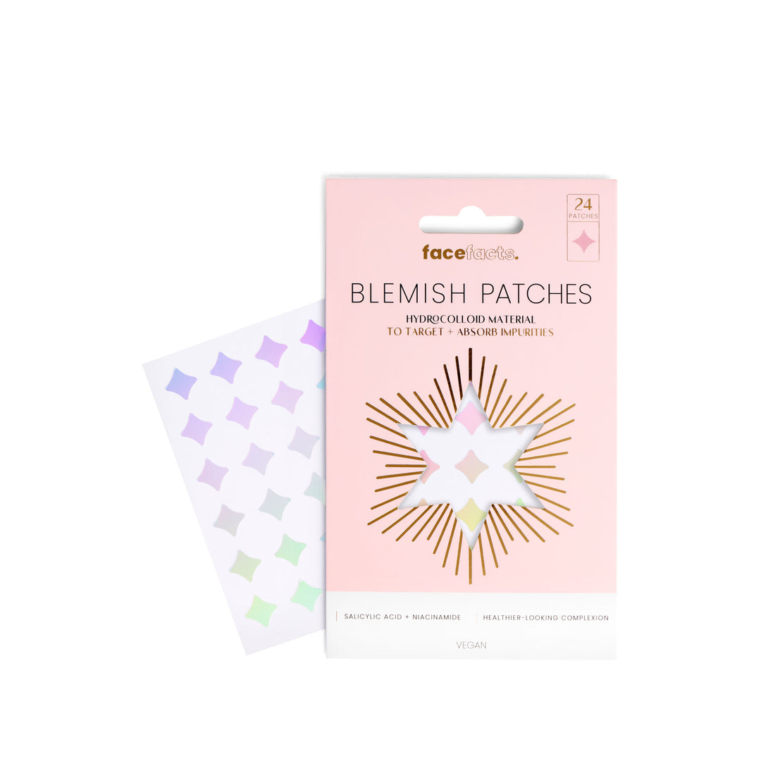 FACE FACTS HYDROCOLLOID BLEMISH PATCHES - HOLOGRAPHIC DIAMONDS (24 patches in 1)