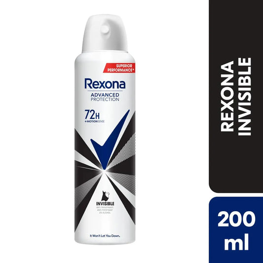 REXONA ADVANCED PROTECTION 72H INVISIBLE ANTIPERSPIRANT DEODORANT SPRAY 200ML