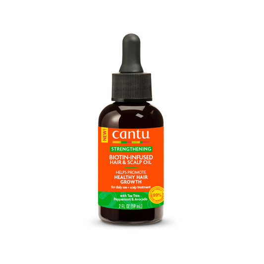 CANTU BIOTIN-INFUSED HAIR & SCALP OIL- TEA TREE, PEPPERMINT AND AVOCADO