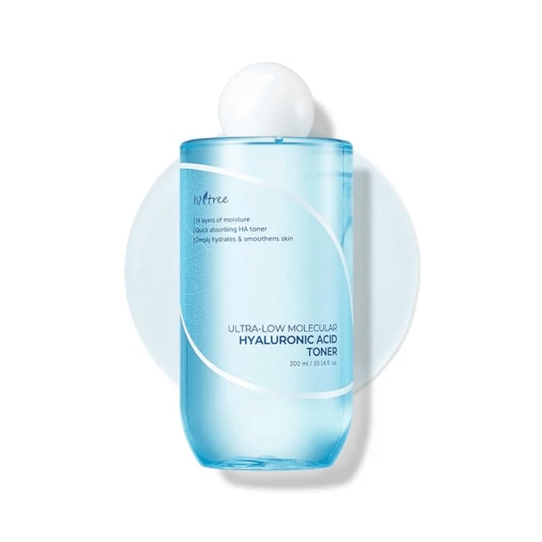 ISNTREE ULTRA-LOW MOLECULAR HYALURONIC ACID TONER 300ML (damaged box discount)