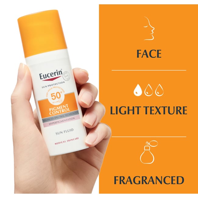 EUCERIN PIGMENT CONTROL FACE SUNSCREEN FLUID SPF 50+