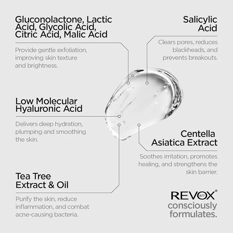 REVOX AHA BHA PHA FACE WASH