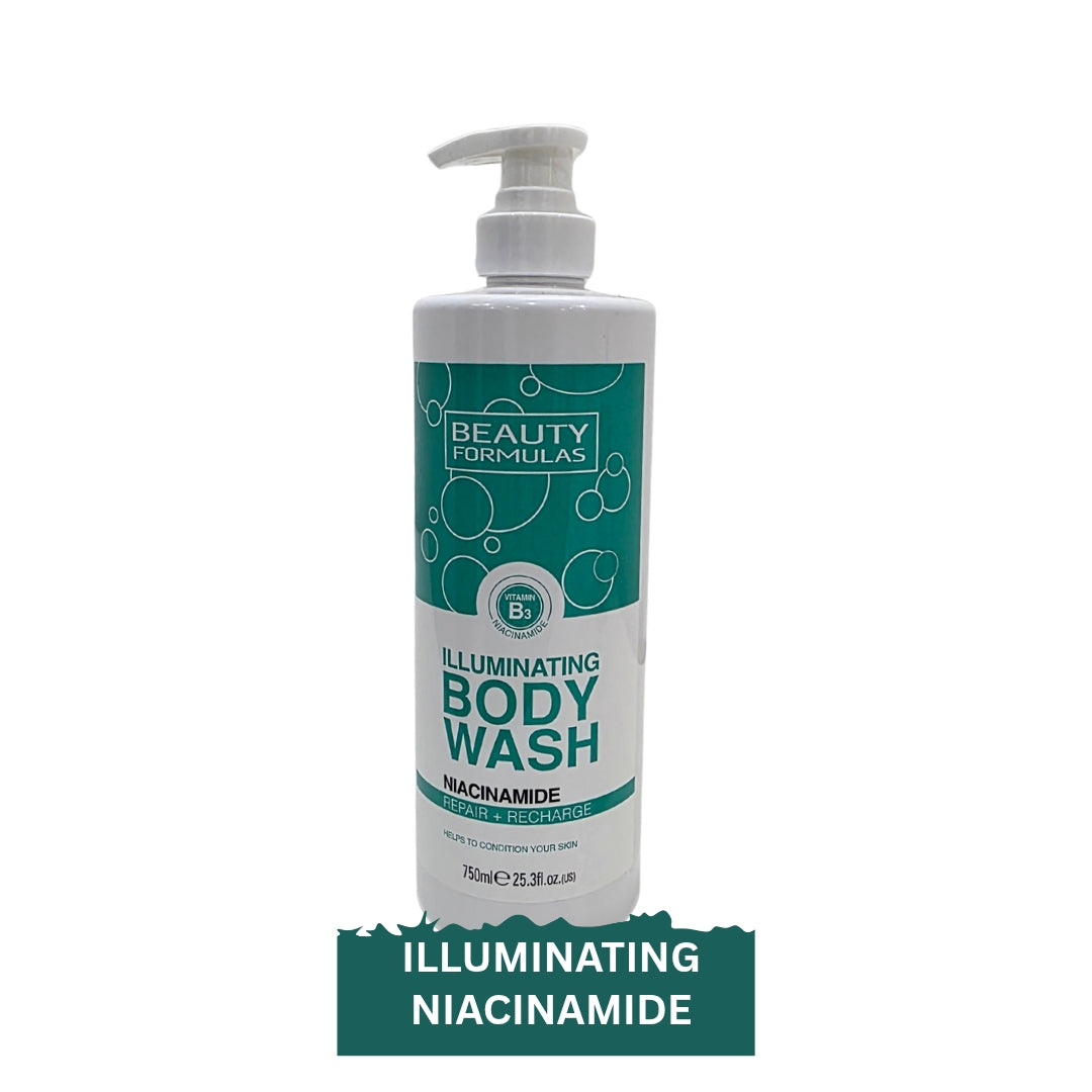BEAUTY FORMULAS NIACINAMIDE ILLUMINATING BODY WASH - 750ML