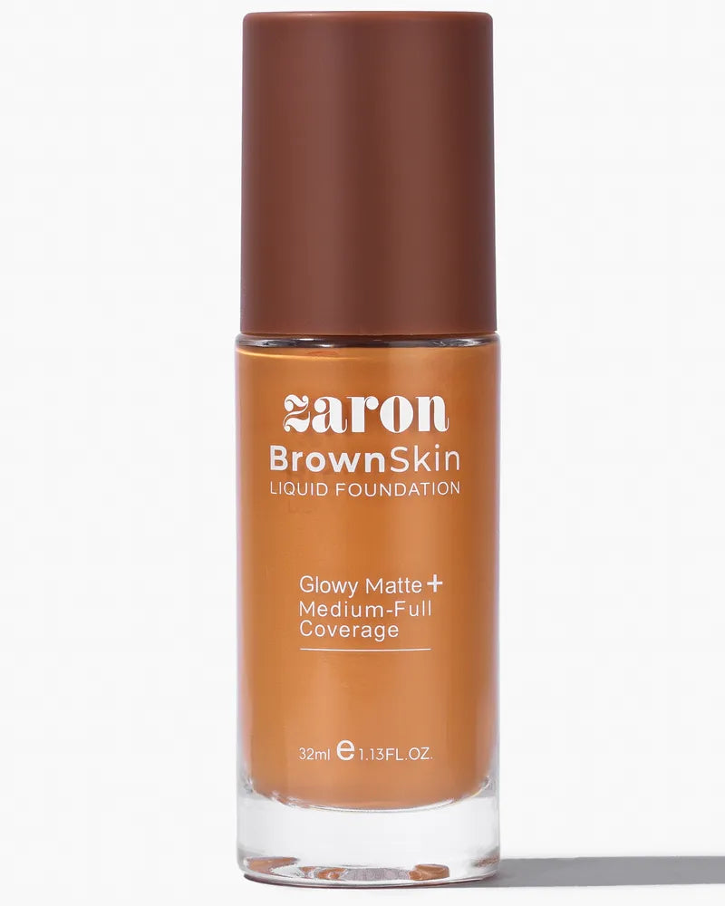ZARON BROWN SKIN LIQUID FOUNDATION - NUT