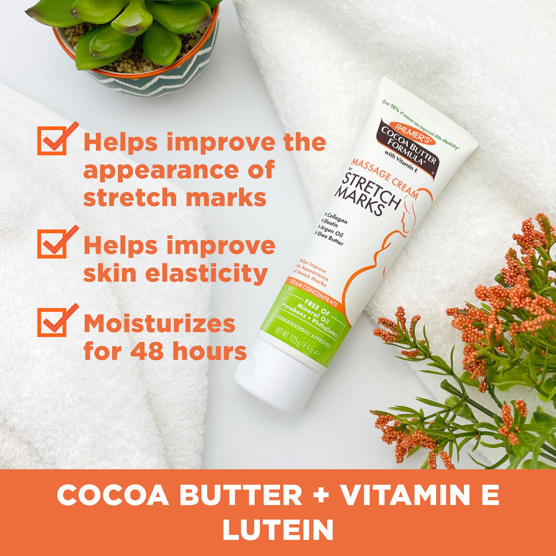 PALMER'S COCOA BUTTER FORMULA MASSAGE CREAM FOR STRETCH MARKS - 125G