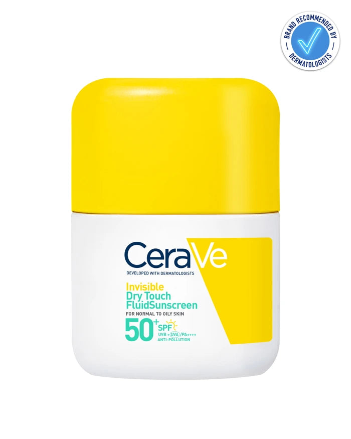 CERAVE INVISIBLE DRY TOUCH OIL CONTROL FLUID SUNSCREEN SPF 50+ (FOR NORMAL TO OILY SKIN) - 50ML