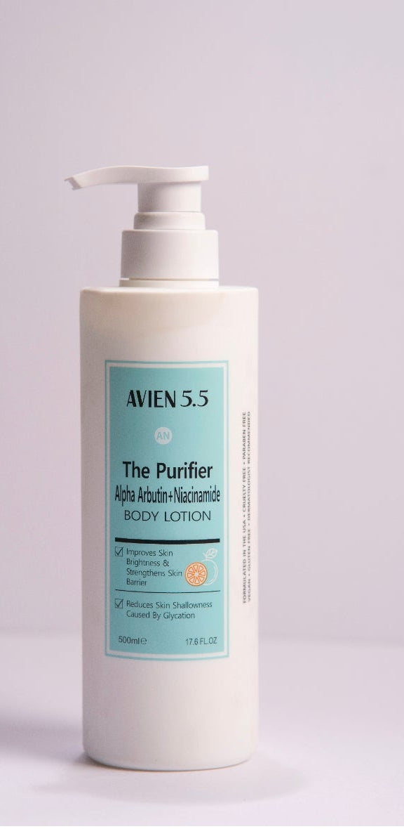 AVIEN 5.5 PURIFIER ALPHA ARBUTIN+NIACINAMIDE BODY LOTION 500ML