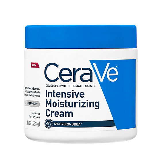 CERAVE INTENSIVE MOISTURIZING CREAM (WITH 5% HYDRO-UREA™ & ESSENTIAL CERAMIDES - 539g / 190z