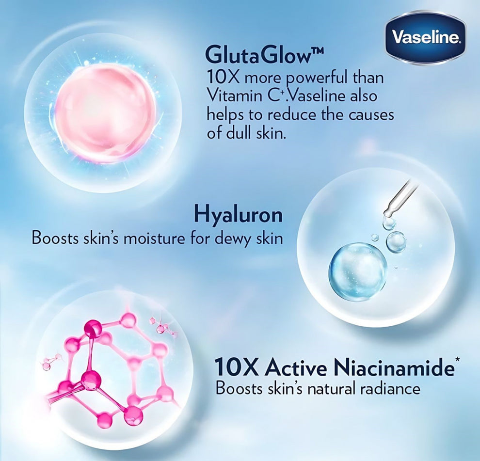 VASELINE HEALTHY BRIGHT GLUTA-HYA SERUM BURST LOTION 300ML