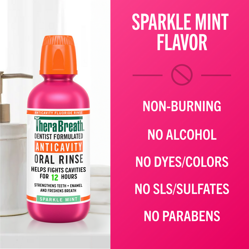 THERABREATH ANTICAVITY ORAL RINSE - SPARKLE MINT