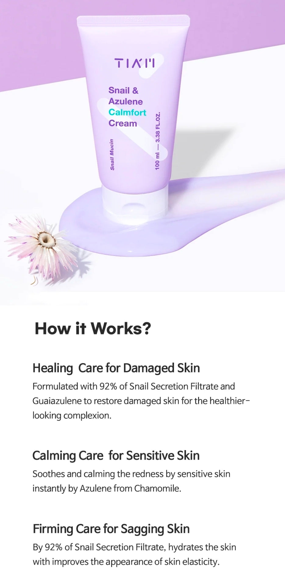 TIAM SNAIL & AZULENE CALMFORT CREAM