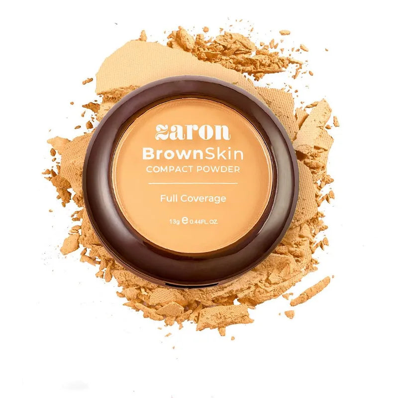 ZARON BROWN SKIN COMPACT POWDER - LATTE