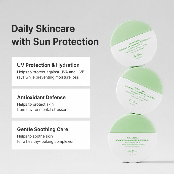 DR ALTHEA FRESH GREEN TEA CALMING SUNSCREEN SPF50