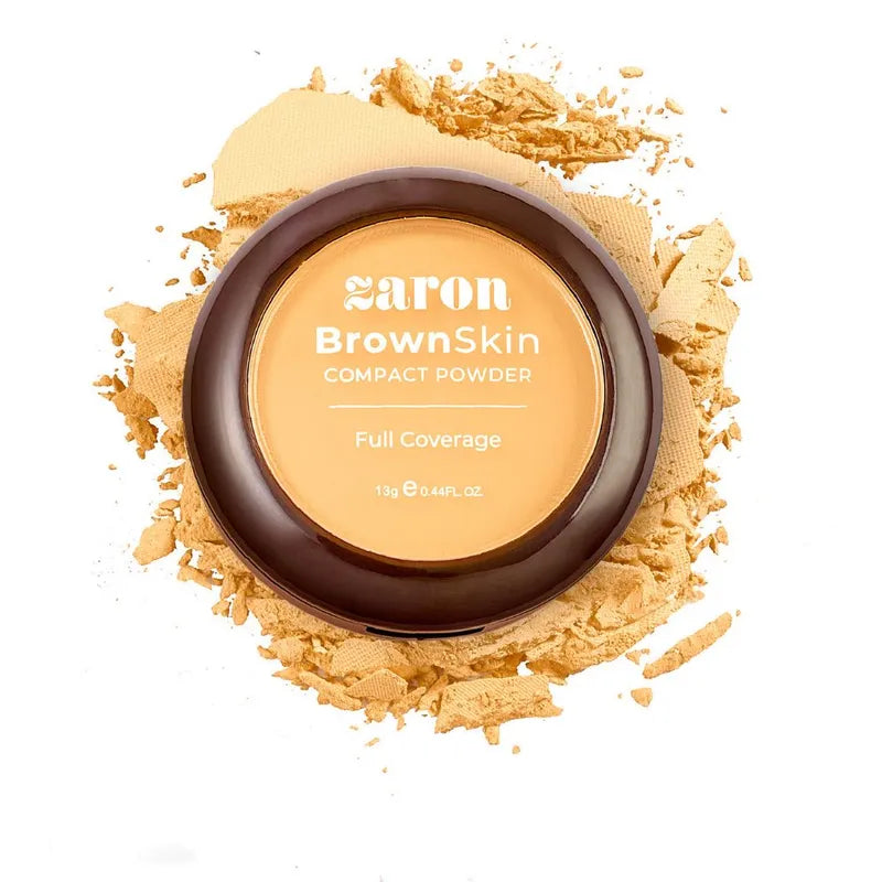 ZARON BROWN SKIN COMPACT POWDER - TAN
