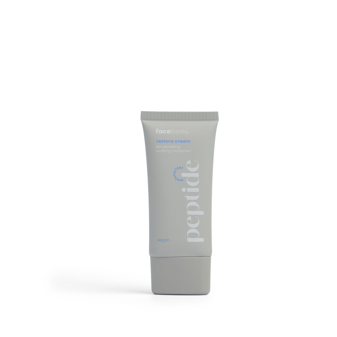 FACE FACTS PEPTIDE RESTORE CREAM SKIN PLUMPING SOOTHING MOISTURISER - 50ML