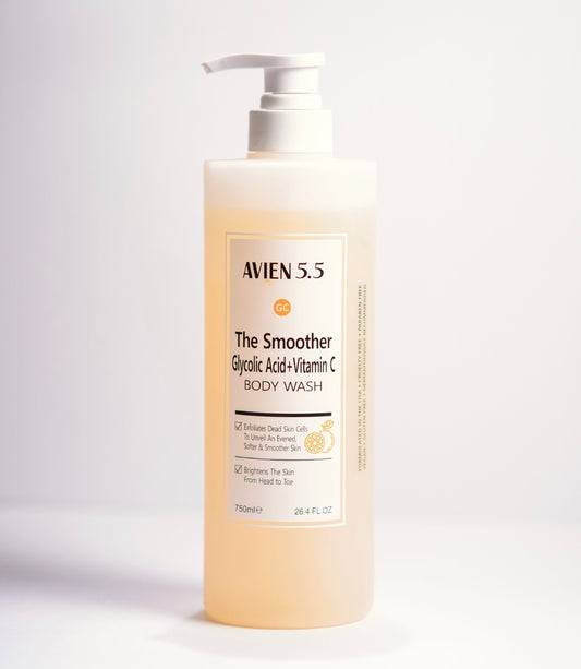 AVIEN 5.5 SMOOTHER GLYCOLIC BODY WASH - 750ML