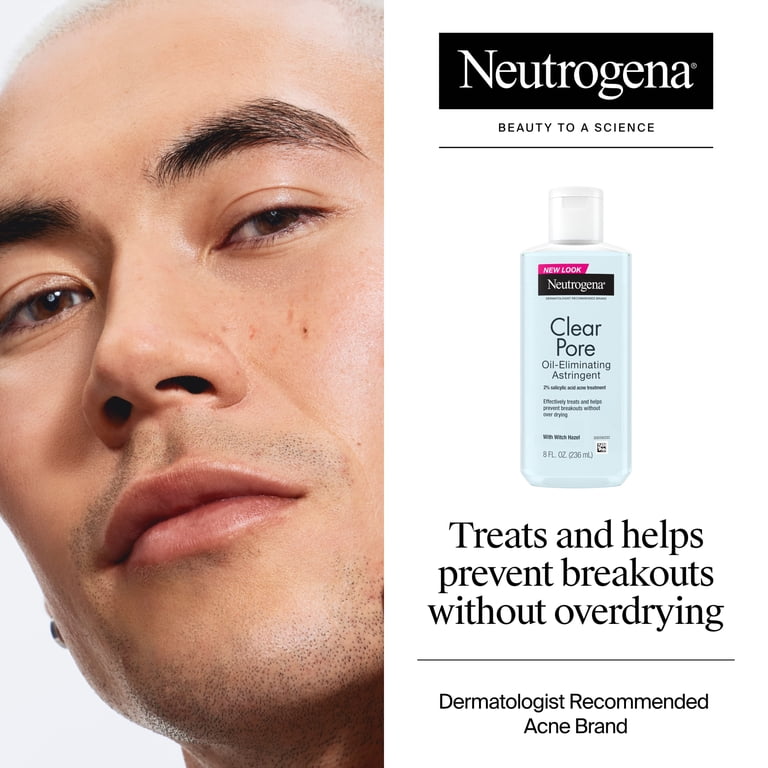 NEUTROGENA CLEAR PORE OIL-ELIMINATING ASTRINGENT (WITH WITCH HAZEL) - 236 ML