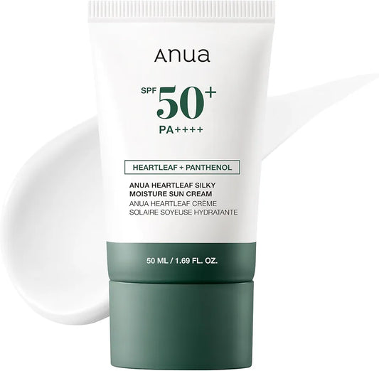 ANUA HEARTLEAF SILKY MOISTURE SUN CREAM SPF50+
