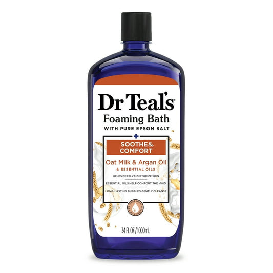 DR TEAL'S OAT MILK AND ARGAN OIL FOAMING BATH