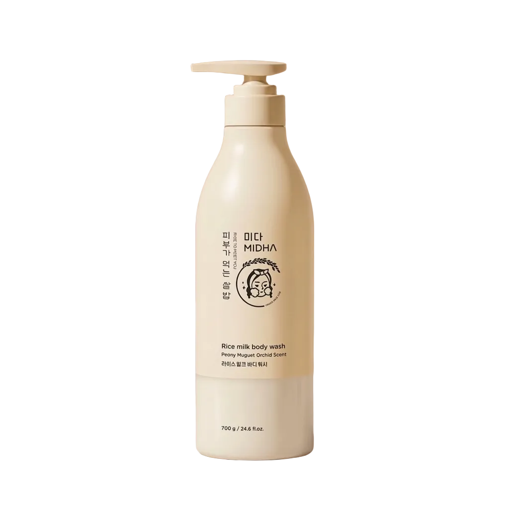 MIDHA RICE MILK BODY WASH (PEONY MUGUET ORCHID SCENT) – 700G