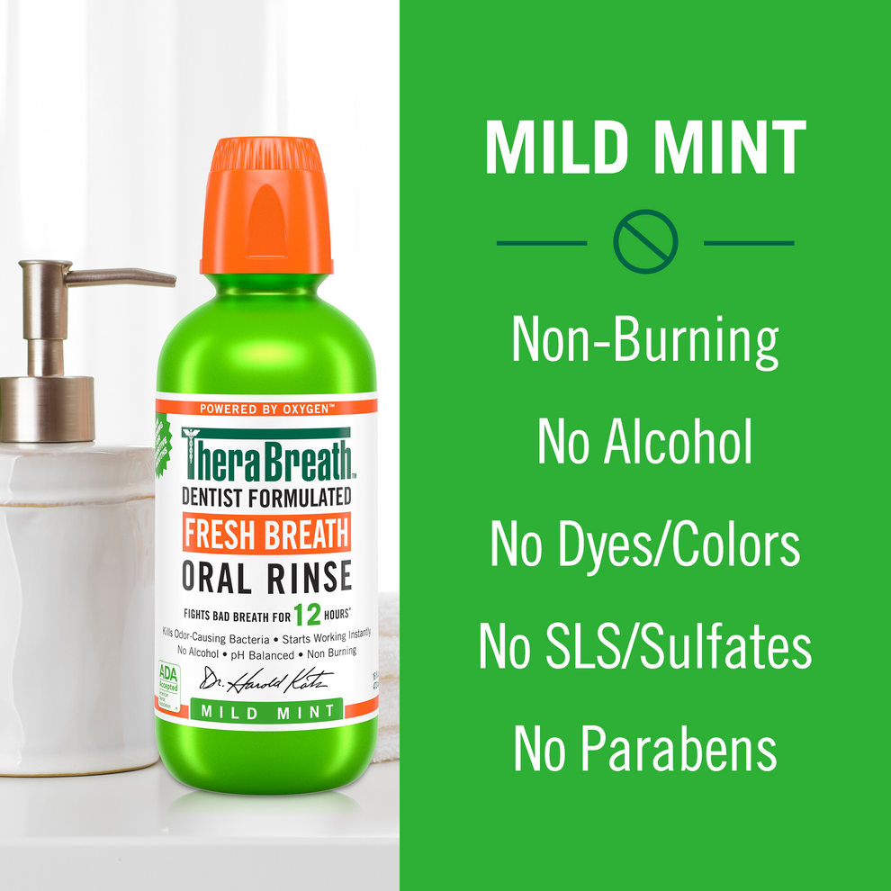 THERABREATH BREATH ORAL RINSE - MILD MINT