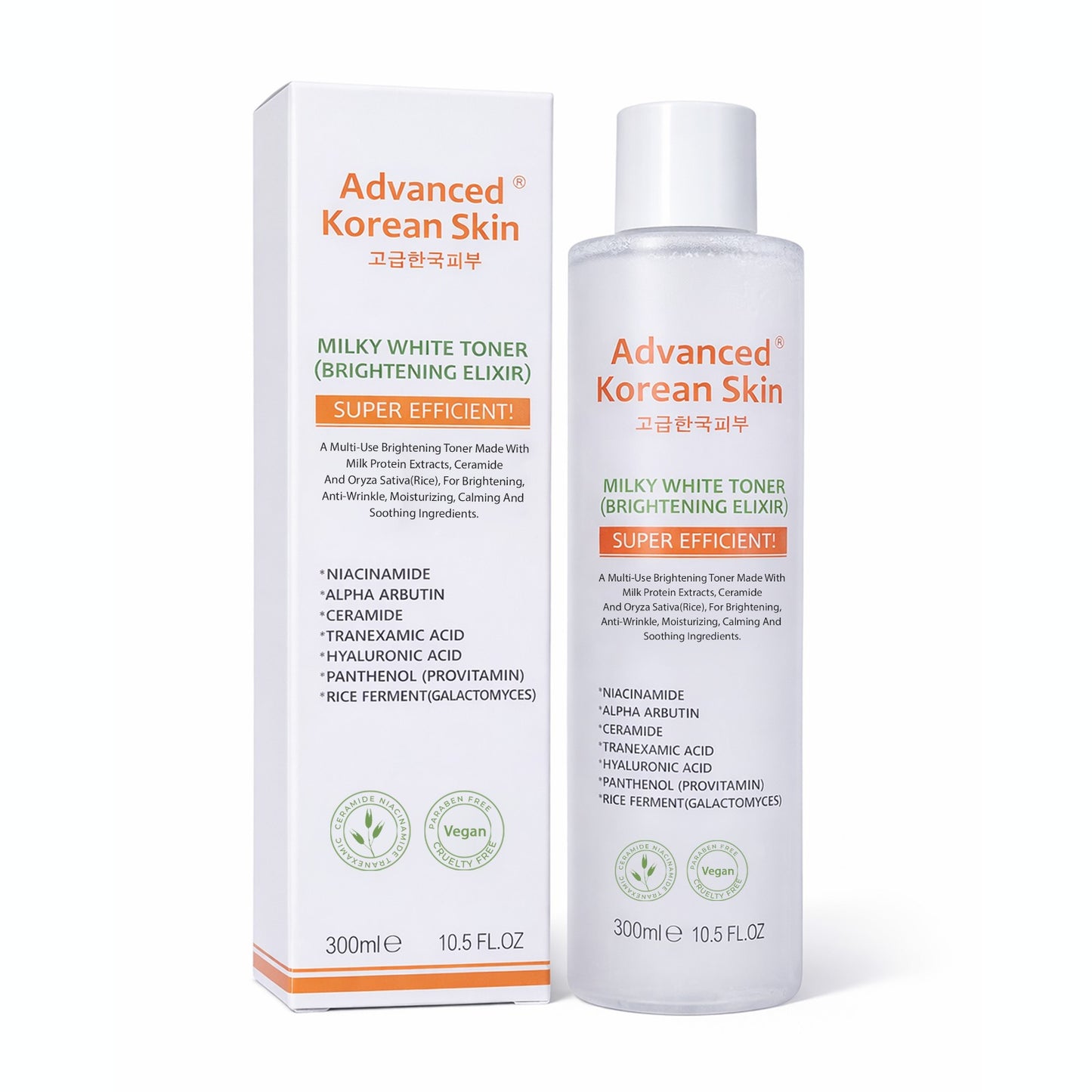 ADVANCED KOREAN MILKY BRIGHTENING ELIXIR TONER - 300ML