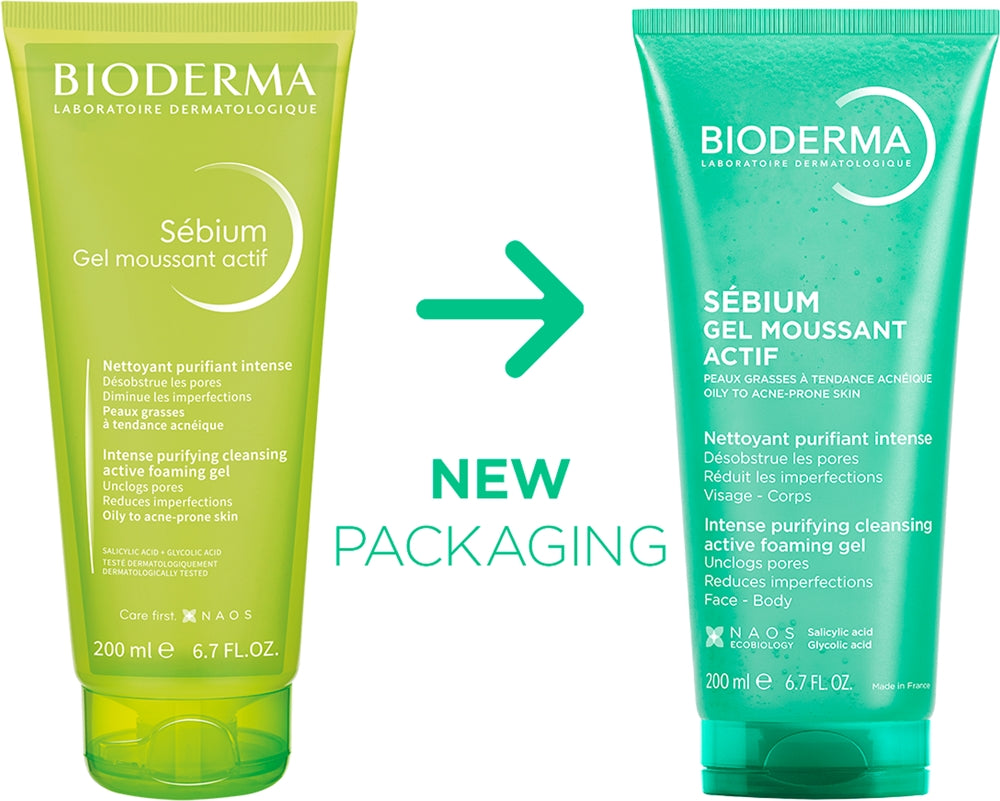 BIODERMA SEBIUM GEL MOUSSANT ACTIF FOAMING GEL CLEANSER 200ML