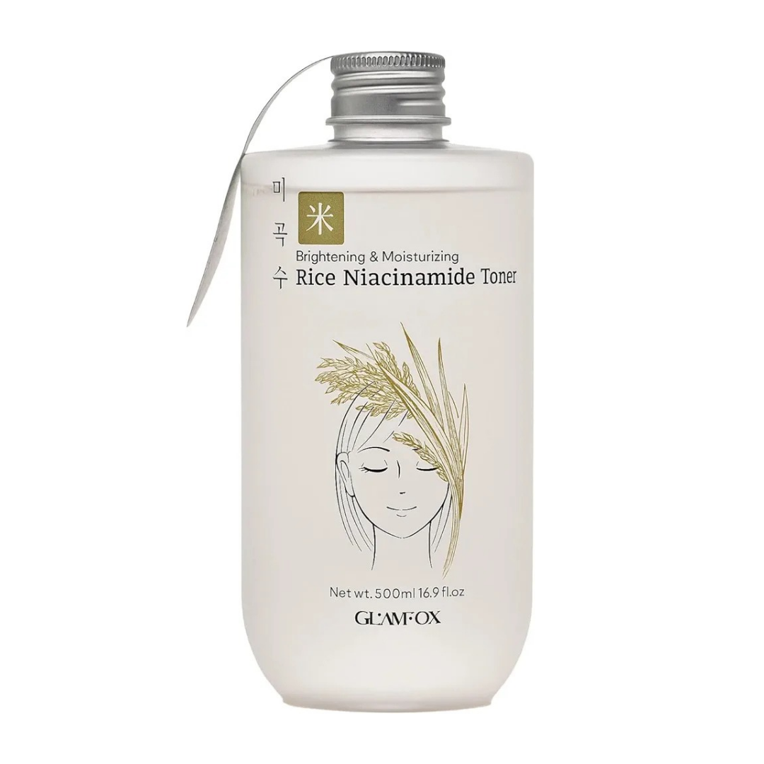 GLAMFOX RICE NIACINAMIDE GLOWING & MOISTURIZING TONER - 500ML