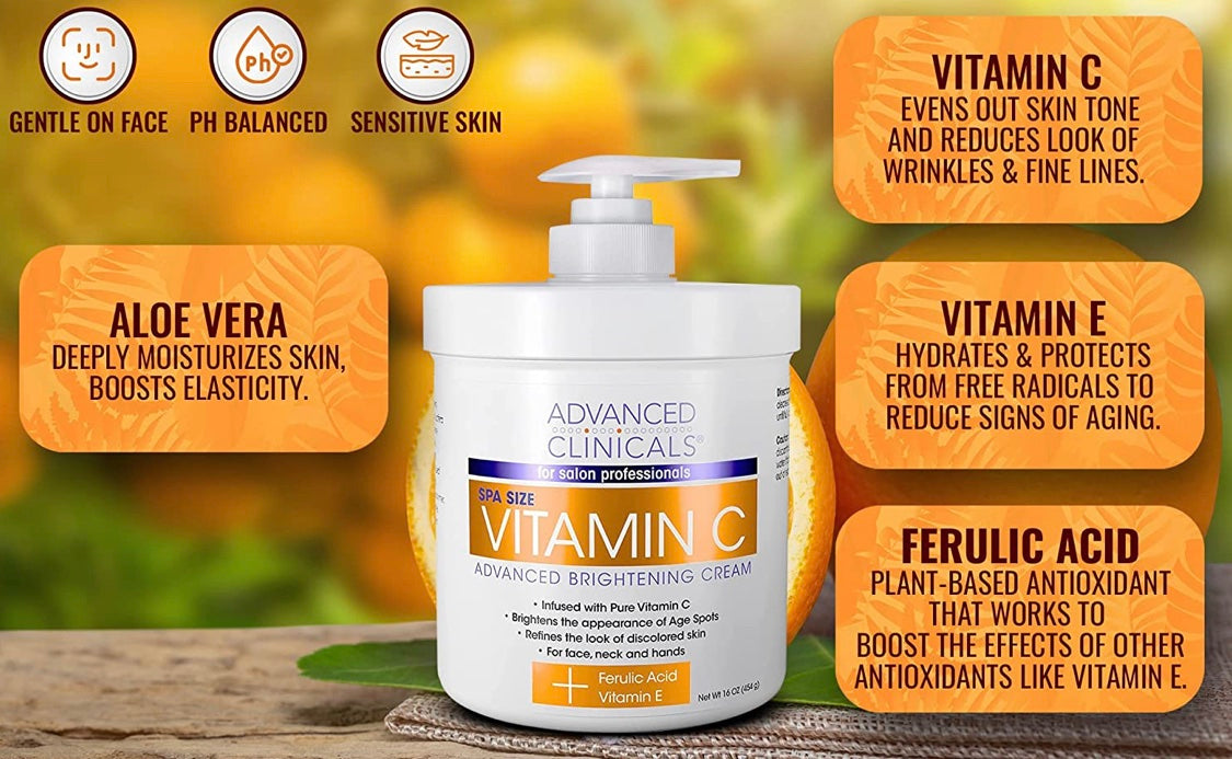 ADVANCED CLINICALS VITAMIN C ADVANCED BRIGHTENING CREAM