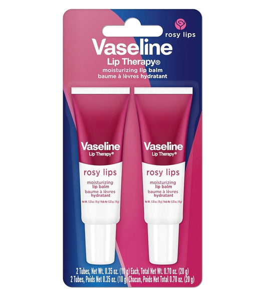 VASELINE LIP THERAPY MOISTURIZING LIP BALM - ROSY LIPS (2 in 1 PACK)