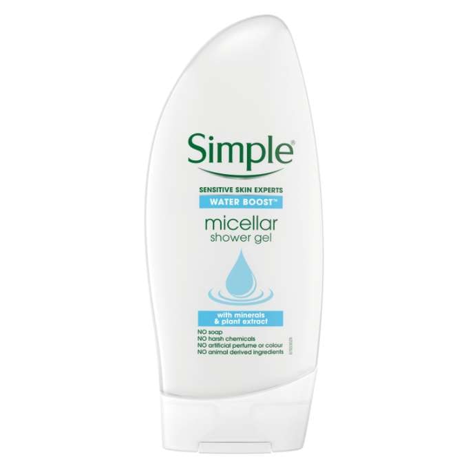 SIMPLE WATER BOOST MICELLAR WATER SHOWER GEL 500ML Skin Pop Essentiel simple-water-boost-micellar-water-shower-gel-500ml-skin-pop-essentiel