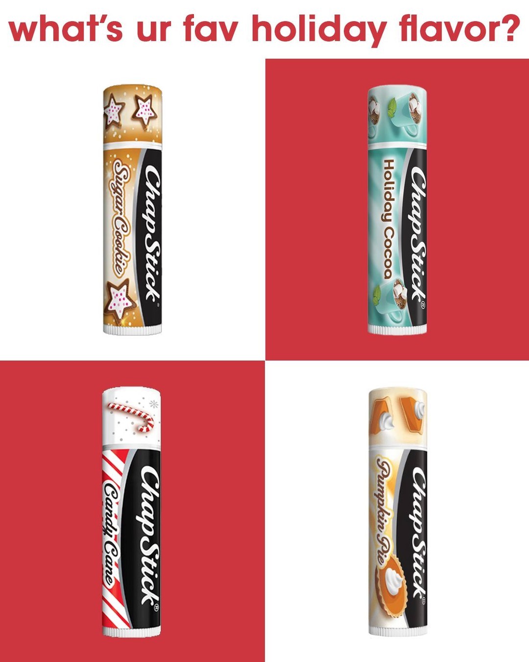 CHAPSTICK SEASONAL FLAVORED LIP BALM TUBES, LIP MOISTURIZER