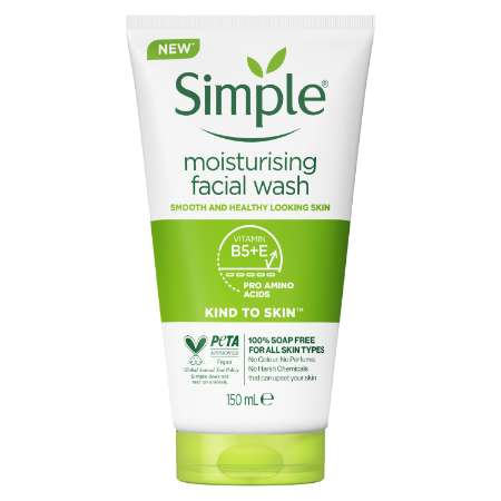 SIMPLE MOISTURIZING FACIAL WASH 150ML