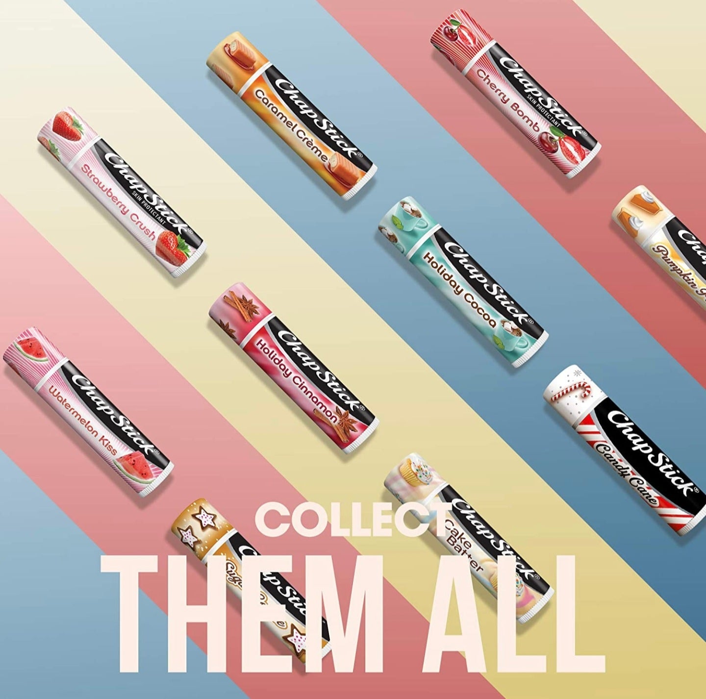 CHAPSTICK SEASONAL FLAVORED LIP BALM TUBES, LIP MOISTURIZER